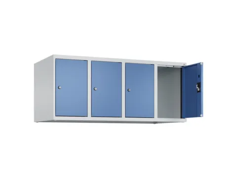 opzetkast,v. locker,4vak.,vak B 300mm,HxBxD 500x1200x500mm