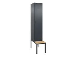 locker voor scheiding van kleding,HxBxD 2120x400x815mm,1vak
