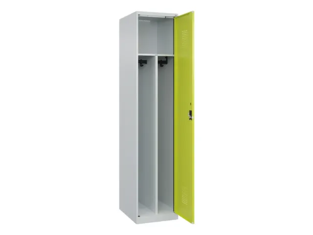locker voor scheiding van kleding,HxBxD 1850x400x500mm,1vak