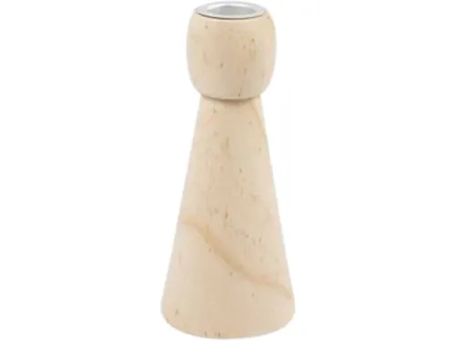 Kandelaar Creativ Company hout conisch 14.5cm