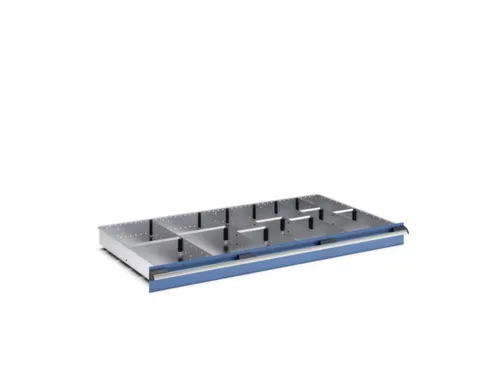indelingsset,7lengteverdeler 6scheidingsplaten,v. front H 100/125mm