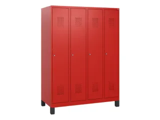 schoollocker,HxBxD 1630x1200x500mm,4vak,vak B 300mm,cil.-slot,voeten - 2