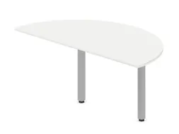 aanbouwtafel,i.h.v.,HxBxD 720-840x1600x800mm,halfrond,Bl-wit