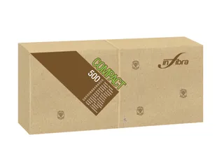 Servet 30x30cm 1/4 Vouw Infibra Madre Terra 1-Laags 7000 Stuks Beige - 1