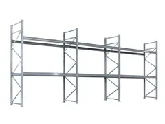 palletstelling,basis+2xaanbouw,HxBxD 4500x8590x1100mm,vakl. 1000kg