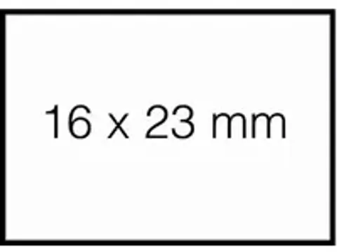 OUTLET Prijsetiket 16x23mm Sato Duo 20 afneembaar wit