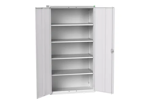 universele kast,HxBxD 2000x1050x550mm,4xStalen bodem,draaigrendelslot