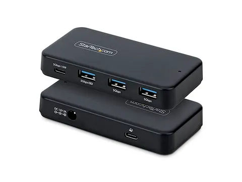 4-Poort USB-C en USB-A Hub, 5Gbps, Self Powered, 2-in-1 USB-C en USB-A