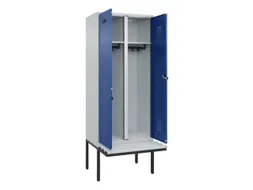 locker met bank,voor scheiding van kleding,HxBxD 2120x800x815mm,2vak