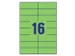Gekleurde Etiketten 105x37mm Fluor Groen 42117