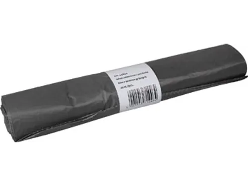Vuilniszak 25 micron 60x90 cm 70L HDPE grijs rol van 20 stuks