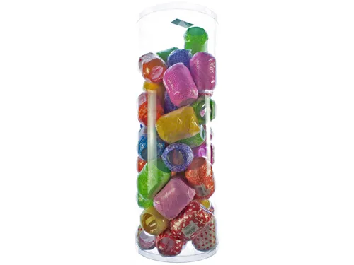 Lint Kangaro 40 bolletjes 10mm x 20m assorti 24 printjes