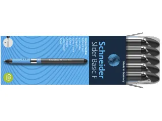 Balpen Schneider Slider Basic F 0,3mm zwart - 6