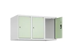 opzetkast,v. locker,3vak.,vak B 300mm,HxBxD 500x900x500mm,cilinderslot