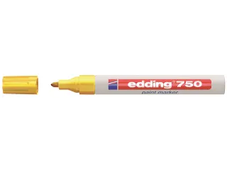 Viltstift edding 750 lakmarker rond geel 2-4mm - 1
