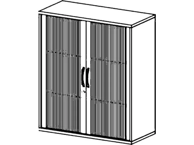 jaloeziedeurkast HxBxD 1150x1000x430mm 2xhouten vloer romp onyxgrijs