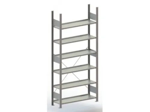 Inhaakstelling Basisveld Verzinkt 1850x1056x636mm 6legborden 80kg