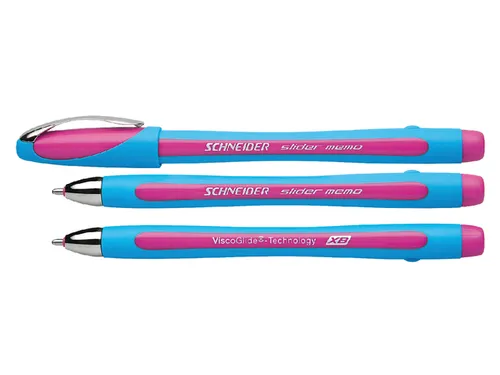 Schneider Balpen Slider Memo Extra Breed 1,4mm Roze