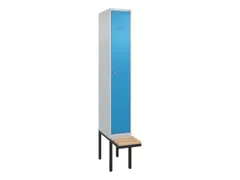 locker met bank,HxBxD 2120x300x815mm,1vak,vak B 300mm,cil.-slot