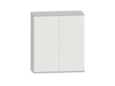 Kantoorkast 1150x1000x430mm Decor Romp Lichtgrijs Decor Front Wit