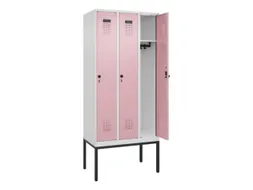 locker,HxBxD 2120x900x500mm,3vak,vak B 300mm,draaigrendel