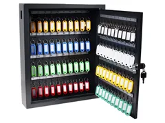 Sleutelkast Pavo Deluxe 80 haken 450x381x83mm Donkergrijs