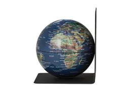Boekensteun TROIKA met magnetische Wereldbol 13cm blauw-groen