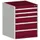 ladekast HxBxD 800x650x525mm 5laden romp RAL7035 front RAL3004