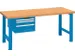 werkbank,HxBxD 840x2000x750mm,multiplexblad,lak RAL5012
