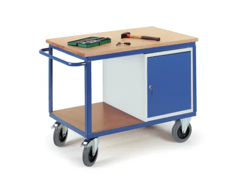 kastwagen,draagverm. 600kg,2etage(s),laadvl. LxB 1150x700mm,houtplaat