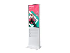 Digitale Smart Line Totem Rack Wit 43 inch Samsung scherm Touchfolie