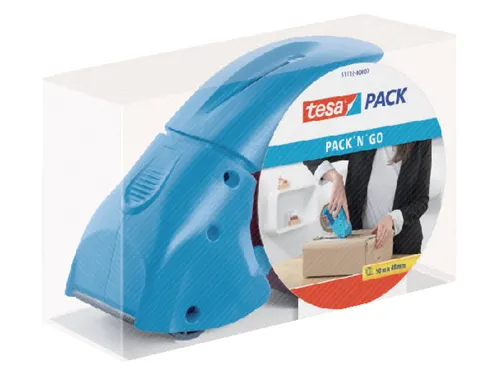 Handdozensluiter Tesa Pack 'N Go blauw