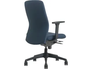Bureaustoel Ergo Blauw Stof Nen En 1335 Arbo Goedgekeurd - 3