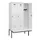 locker met bank,HxBxD 2120x1200x815mm,3vak,vak B 400mm,draaigrendel