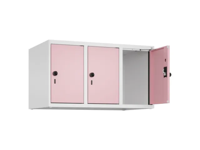 opzetkast,v. locker,3vak.,vak B 300mm,HxBxD 500x900x500mm,draaigrendel