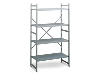 Aluminium Inhaakstelling Aanbouwveld 1800x1475x400mm 4gladde Legborden - 1