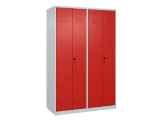 locker voor scheiding van kleding,HxBxD 1850x1200x500mm,4vak - 1