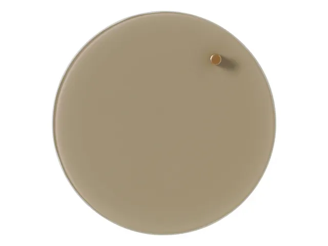 Glasmagneetbord Naga rond 25cm beige