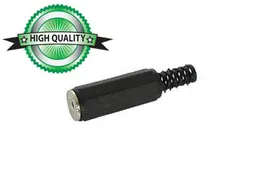 Vrouwelijke 2.5mm Stereo Jack - Plastic Zwart