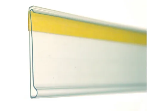 etikethouder HxL 30x105mm achterzijde zelfklevend kunststof