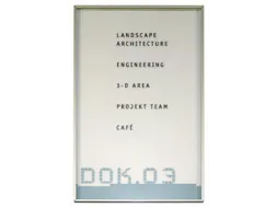 Deurbordje Hxbxd 160X100X6Mm Aluminium Profiel Acrylglas