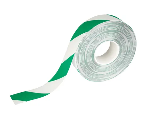 Vloermarkeringstape DURALINE 50mmx30m groen-wit