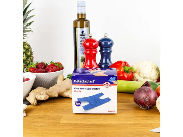 Detectaplast 8246 kneukel textielpleister elastisch blauw 50 stuks