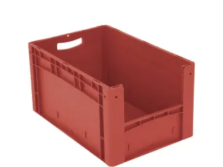 Euronorm Stapelkrat M. Grijpopening Pp 320x600x400mm Rood - 2
