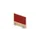 opzetpaneel bureau aanbouw zijkant NE-esdoorn BN4011-rood 600mm