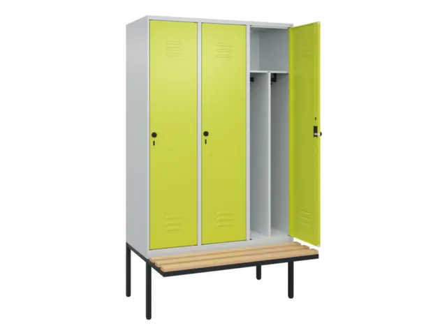 locker voor scheiding van kleding,HxBxD 2120x1200x815mm,3vak