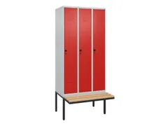 locker voor scheiding van kleding,HxBxD 2120x900x815mm,3vak