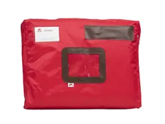 POCSOU professionele posttas rood nylon 42 x 32 cm met extra vak