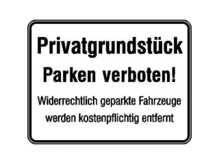 verbodsbord,Privéterrein - Parkeren verboden + extra tekst - 1