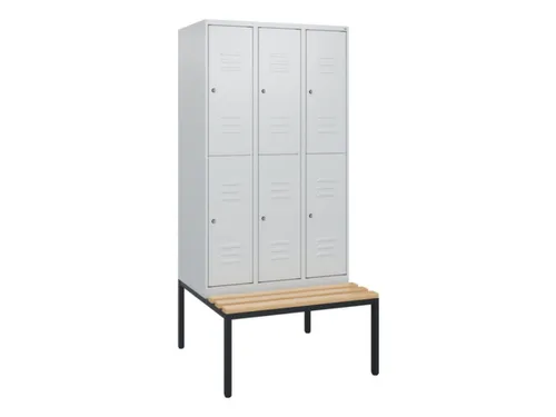 Dubbeldekse dekenkist,HxBxD 1950x900x815mm,3x2vak.,vak B 300mm